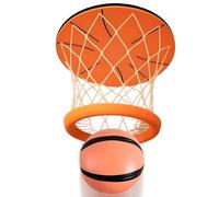 Panier de basket-ball - 34 cm, soulagement du stress, panier de basket-ball intérieur, durable | panneau arrière en mousse ABS, jeu de balles en caoutchouc pour salle de jeux d' , porte de