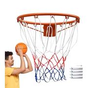 Panier de basket-ball en métal, panier de basket-ball pour , panier multi-usage fabriqué en acier, bord épais, résistant à l'usure pour la cour