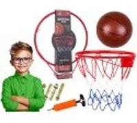 panier de basket-ball en métal pour enfants + ballon avec pompe Set de jeu