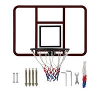 Panier de basket-ball mural avec panneau arrière durable et kit d'installation facile, parfait pour les activités sportives en extérieur et en intérieur et en garage