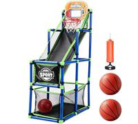 Panier de basket-ball pour - ABS et caoutchouc 35 x 68 x 125 cm | Support de basket-ball d'intérieur amovible avec cerceau mobile, jeu interactif et jouet d'entraînement de basket-ball pour