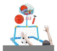 Panier de Basket-Ball pour Piscine, Porte-Balle 2 en 1 pour Piscine avec 2 Ballons + 1 Pompe | Jeu Aquatique Amusant pour de 4 Ans et Adultes pour Cour intérieure, Jardin, Salle de Sport en