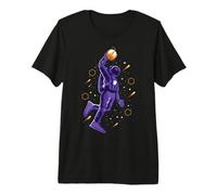 Panier de Basket-Ball Slam Dunk Astronaute Play Ball Star T-Shirt Haut de Gamme