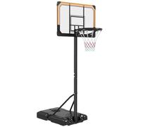 Panier de basket-ball stable réglable en hauteur - 182 - 213 cm - Avec roulettes - Pied en acier - Pour enfants et adultes - Pour l'intérieur et l'extérieur