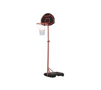 HOMCOM Panier De Basket-Ball réglable de 1,55m à 2,1m rouge