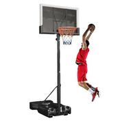 Panier de Basket-ball, Système de Panier des Basket Portable et Réglable avec Base Large et Stable, Cercle à Double Ressort, Idéal pour Une Utilisation en Intérieur et en Extérieur(33.4x22.8in)
