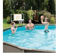 Panier de basket de piscine SummerWaves avec ballon