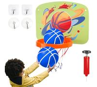 Panier de basket d'intérieur - Cercle pliable pour - Panier de basket portable réglable au-dessus de la porte pour le balcon