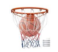 Panier de basket en métal pour | Jante de basketball d'extérieur en acier | Facile à utiliser pour arrière-cour, allée, aire de jeux, parc