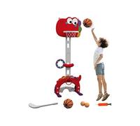 Panier de basket-ball pour enfants - AIYAPLAY - hauteur réglable - 5 en 1 - lancer de balles, golf, football jeu de lasso - 3-6 ans