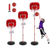 Panier de Basket Enfant,Panier de Basket extérieur,avec 2 Ballons de Basket et Une pompepanier de Basket réglable en Hauteur,pour Enfants âgés de 3 à 8 Ans,pour Utilisation intérieure et extérieure
