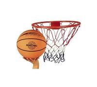 Panier De Basket Mural Acier Ø 47 Cm Enfant - Avec Ballon, Pompe, Filet, Fixations - Anneau, Cerceau - Set Sport Exterieur Et Carte