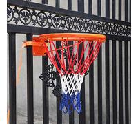 Panier de Basket Panier de Basket Extérieur pour Clôture/Arbre/Poteau, But de Basket Pro avec 2 Sangles Réglables et Filet en Nylon, Kit de Jantes de Basket Murales ( Color : Punch-free adult models )