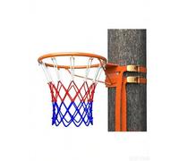 Panier de Basket Portable d'extérieur, Support Mural de Cerceau Basket-Ball à Jante en Acier avec Filet Montage réglable Noir Orange 35cm 45cm intérieur extérieur(Orange,35cm)