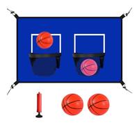 Panier de basket pour extérieur, double panier de basket-ball, trampoline