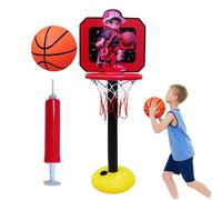 Panier de Basket pour, Support de Panier de Basket Portable,Filet de But de Basket-Ball Parent-Enfant - Support de Jouet de Cerceau de Basket-Ball d'de Parent-Enfant de Taille réglable 19.6-4