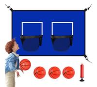 Panier de Basket pour Trampoline d'Extérieur,avec 2 Paniers But De Basket pour Trampoline | Pièces De Rechange pour Activités Récréatives pour Les Parc Piscine Arrière Cour Plage pour Les Tout Petits