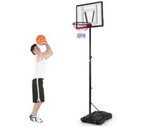 Panier de Basket sur Pied Enfants COSTWAY-8 Positions Hauteur 172-355cm-Filet Nylon-Panneau Arrière-Base Lesté-Intérieur, Extérieur
