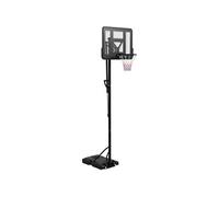 Panier de basket sur pied hauteur réglable 2,35-3,05 m - roulettes, base de lestage - acier PE noir