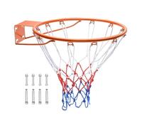 VEVOR Panier de Basket Diamètre Extérieur 483 mm Cerceau de Basket-ball en Acier au Carbone avec Filet But de Basket-ball Mural Pièce de Remplacement pour Entraînement Basket-ball Extérieur Intérieur