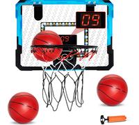 Panier de basket VEVOR pour enfants, mini panier de basket avec tableau d'affichage électronique, panier de basket au-dessus de la porte avec fonction de comptage des points et d'accompagnement musica