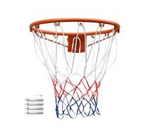 Panier De Basketball Extérieur, Panier De Basketball En Métal | Anneau De Basketball Suspendu Pour La Zone Extérieure | Broderie De Basketball Stable, Épaissi, Panier De Basketball