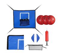 Panier De Basketball Pour Trampoline | Accessoire Imperméable,Avec Accessoire Imperméable de Basket pour Trampoline et 3 Balles - Adultes Amateurs Intérieur Extérieur Jardin Arrière Maison Salle de Je