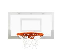 Spalding - Arena Slam 180° - Cercle d'intérieur - Cercle de Basket-Ball pour Enfants - Panneau arrière Robuste en Polycarbonate (45,7 cm) - Mini-Ballon Inclus - Bordure de 180° Incluse