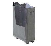 Panier de blanchisserie pliable - panier slim plié grand panier de lavage - panier d'angle étroit 42L avec poignée, rangement de vêtements sales pour le lavage, jouets, vêtements, serviettes