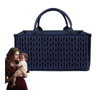 Panier de caddy à couches portables, paniers d'organisateurs pour bébés, organisateurs d'équipements pour bébés, stockage de cadets avec poignées pour stocker les couches, les lingettes, la lotion et