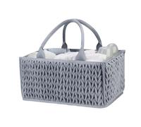 Panier de caddy à couches portables, paniers d'organisateurs pour bébés, organisateurs d'équipements pour bébés, stockage de cadets avec poignées pour stocker les couches, les lingettes, la lotion et