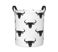 Panier De Chambre D'Enfant Black Dog Head Pattern Panier À Linge Léger Corbeille De Rangement Portable Paniers À Vêtements Pour Buanderie Chambre D'Enfant Dortoirs 40X50Cm