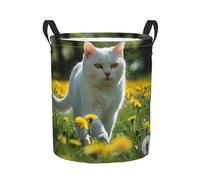 Panier De Chambre D'Enfant British Cat Walks Bac Linge Imperméable Laundry Basket Portable Panier À Linge Pour Chambre D'Enfant La Salle De Bain Buanderie 40X50Cm