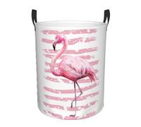 Panier De Chambre D'Enfant Flamingo Corbeille De Rangement Rond Laundry Basket Jouet Bac Linge Pour Dortoirs Buanderie Chambre D'Enfant 40X50Cm