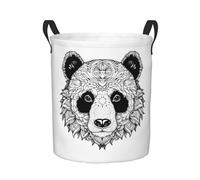 Panier De Chambre D'Enfant Panda Bear Head Bac Linge Imperméable Paniers À Vêtements Jouet Panier À Linge Pour Chambre D'Enfant La Salle De Bain Le Salon 40X50Cm