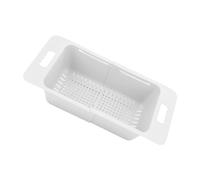 Panier de Congélateur Coffre Réglable en Profondeur, Séparateur de Bac de Rangement Extensible avec Poignée, pour Laver les Fruits, Légumes et Autres Aliments, Être Utilisé dans (Blanc)