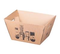 Panier de courses en carton ondulé