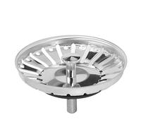 Panier de crépine d'évier de cuisine en acier inoxydable, bouchon d'évier épais et durable, filtre de vidange pour drains d'évier de cuisine standard, taille universelle 84 mm