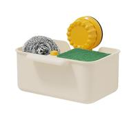 Panier De Crépine D'évier - Filtre De Cuisine ABS 15x10x7cm | Support À Ventouse | Égouttoir À Déchets Alimentaires Végétaux | Séparation Humide Et Sec En Une Seule Pression | Pour La Maison, La Salle