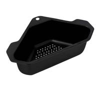 Panier de crépine d'évier Triangulaire avec Trous Fins, Panier de vidange d'angle Suspendu avec Crochets à Ventouse, Filtre Multifonctionnel en Acier Inoxydable pour Cuisine et Salle bai