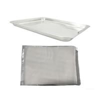 Panier de Cuisson Rotatif Acier Inoxydable pour Barbecue Extérieur et Camping - Grille à Légumes avec en pour bois Amovible pour Viandes et Poissons(Small Pan White)