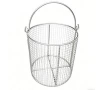 Panier de désinfection, boîte de stérilisation en acier inoxydable avec poignée, nettoyage par ultrasons, design en maille tissée, convient pour les hôpitaux, 30 x 15 cm, haute efficacité