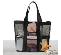 Panier de douche - 45x33x33cm grand organisateur, sac en maille en nylon, conception durable légère avec articles de toilette à séchage rapide | Fourre-tout de douche multi-compartiments pour la plage
