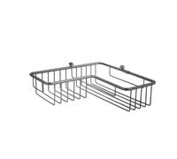 Panier de douche d'angle 27*27*7 cm metal brosse - CRISTINA ONDYNA SH86877