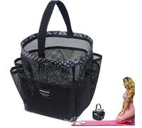 Panier de douche en maille, sac fourre-tout de douche en maille, Panier de douche à séchage rapide, Organisateur de douche Portable, fourre-tout de douche, organisateur de toilette avec 8 poches de ra