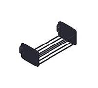 Panier de douche Giese 11224-14 90 x 125 x 276 mm, court, noir mat