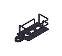 Panier de douche Giese Optisign 30784-14, fixation sur barre de douche droite, noir mat