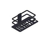 Panier de douche Giese Piano 30764-14 avec porte-rasoirs latéral, noir mat