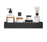 Panier de douche | Panier en métal avec 4 crochets - Étagère sans perçage pour mur de douche - pour gel douche, après-shampooing, nettoyant pour le visage, chambre à coucher, appartement, dortoir