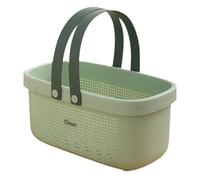 Panier de douche portable, panier de salle de bain, panier de douche, panier de rangement en plastique avec poignée, panier de douche portable, fourre-tout, panier de rangement pour salle de bain, cui